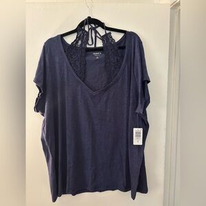 Torrid Lace Halter T-shirt